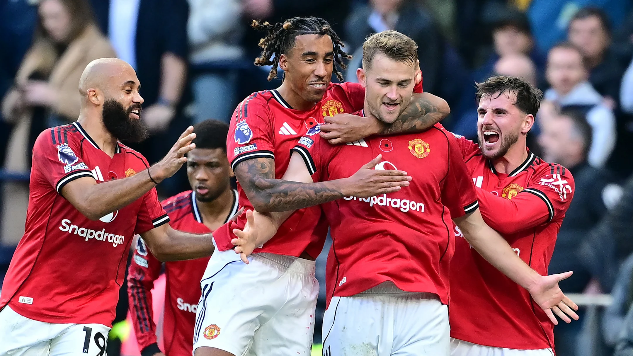 De Ligt’s late goal secures draw for Man United vs Spurs