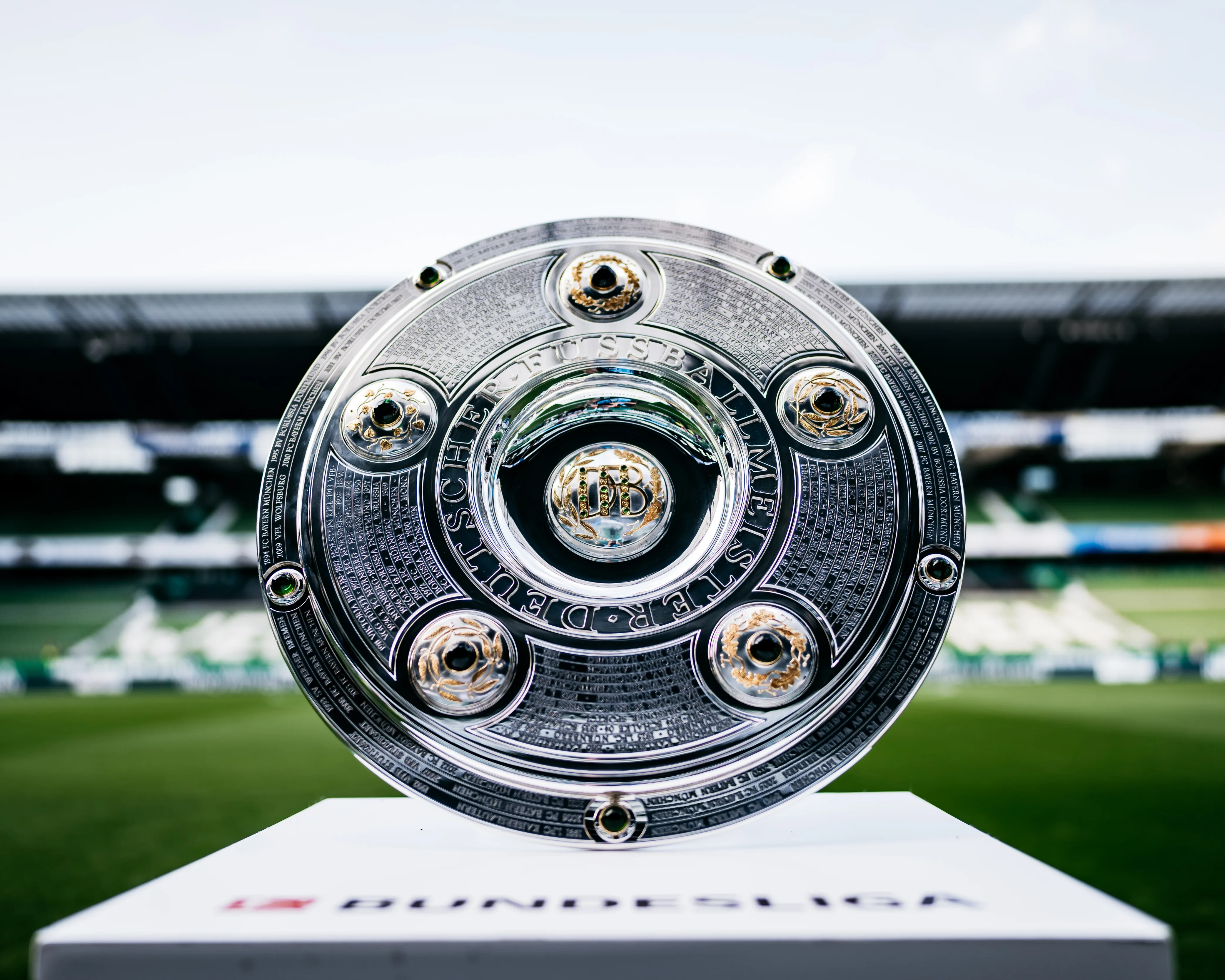  Bundesliga Meisterschale | Alexander Scheuber/Bundesliga |  Credit: Bundesliga Collection via Getty Images