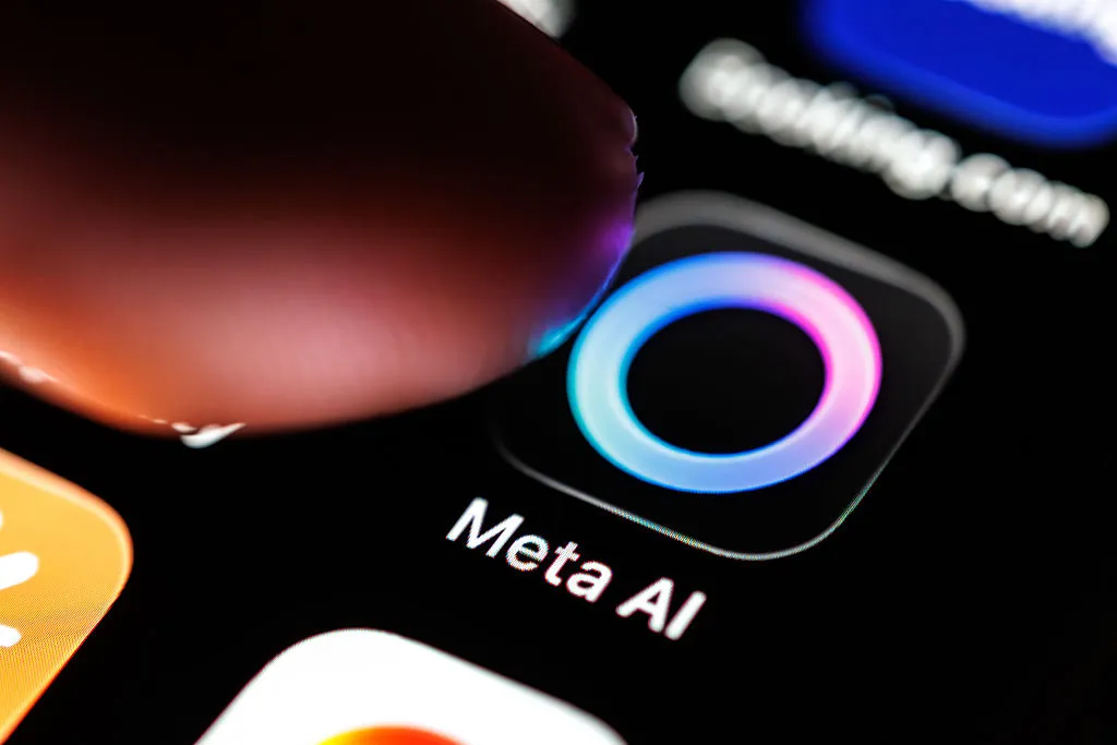 07 March 2026, Bavaria, Munich: The logo of the Meta AI app can be seen on the display of a smartphone on March 7, 2026, while a finger taps on the application's icon. Meta AI is an AI-supported virtual assistant (artificial intelligence, chatbot, large language model, LLM) developed by Meta Platforms Inc. and integrated into apps such as WhatsApp, Instagram and Facebook to assist users with various tasks. (company, pointing finger, icon, symbol image, symbol photo, illustration, symbolic photo, illustrative photo, theme image, general image, theme photo) Photo: Matthias Balk/dpa (Photo by Matthias Balk/picture alliance via Getty Images) Image Credits:picture alliance / Contributor (opens in a new window)/ Getty Images 07 March 2026, Bavaria, Munich: The logo of the Meta AI app can be seen on the display of a smartphone on March 7, 2026, while a finger taps on the application's icon. Meta AI is an AI-supported virtual assistant (artificial intelligence, chatbot, large language model, LLM) developed by Meta Platforms Inc. and integrated into apps such as WhatsApp, Instagram and Facebook to assist users with various tasks. (company, pointing finger, icon, symbol image, symbol photo, illustration, symbolic photo, illustrative photo, theme image, general image, theme photo) Photo: Matthias Balk/dpa (Photo by Matthias Balk/picture alliance via Getty Images) Image Credits:picture alliance / Contributor (opens in a new window)/ Getty Images