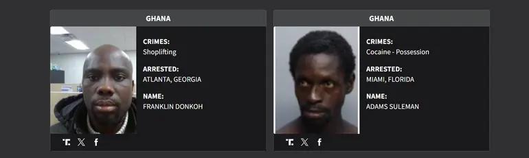 Ghanaians on US 'worst of the worst' crime list facing deportation