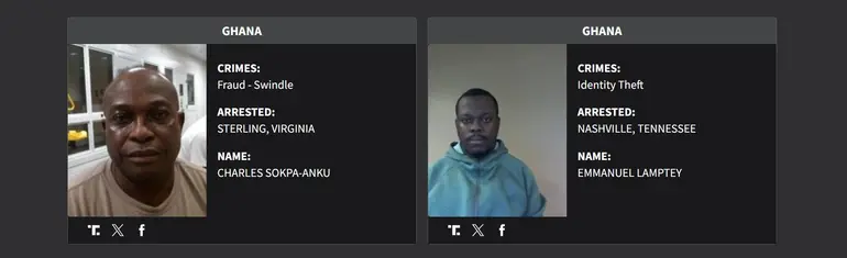 Ghanaians on US 'worst of the worst' crime list facing deportation