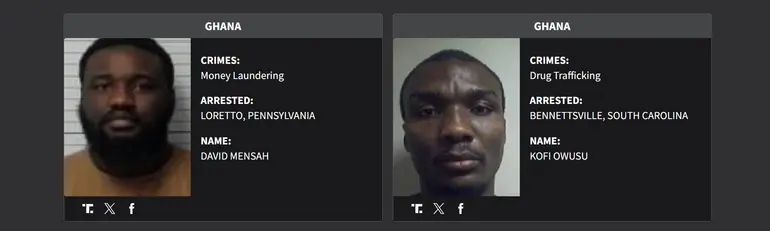 Ghanaians on US 'worst of the worst' crime list facing deportation
