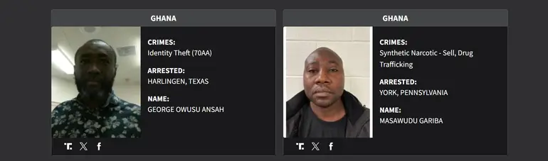 Ghanaians on US 'worst of the worst' crime list facing deportation
